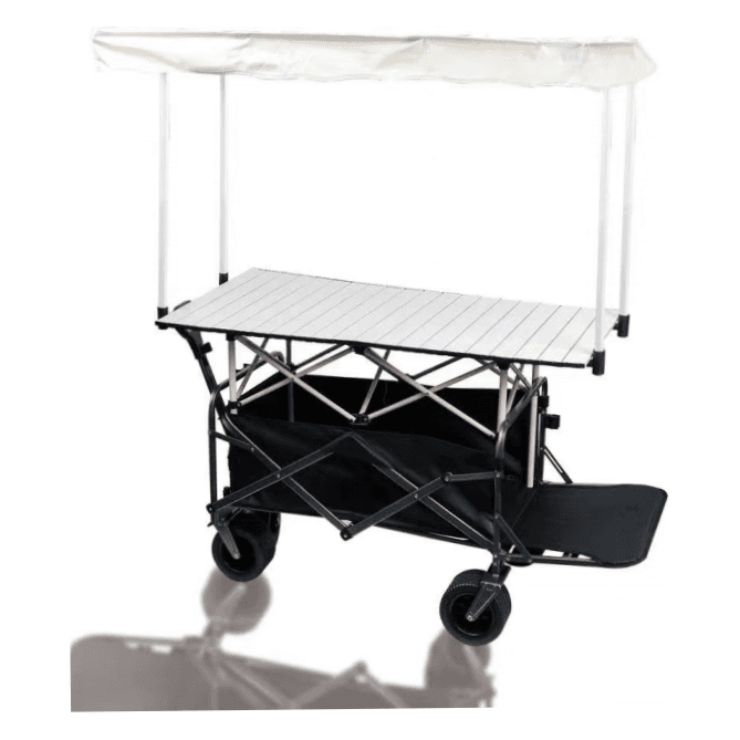 Folding Vendor Cart with Canopy